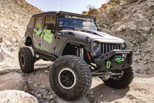 Load image into Gallery viewer, DV8 Offroad 07-18 Jeep Wrangler JK Metal Heat Dispersion Hood - Primer Black - Additional View 10