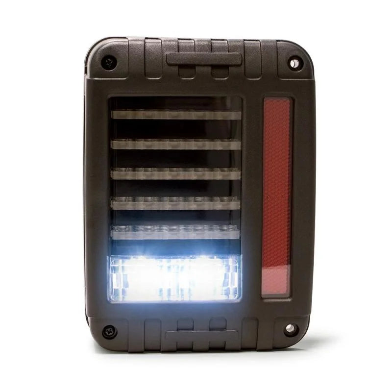 DV8 Offroad 07-18 Jeep Wrangler JK Octagon LED Tail Light - Back View