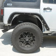 Load image into Gallery viewer, DV8 Offroad 07-18 Jeep Wrangler JK Rear Aluminum Inner Fender - Black - Back View