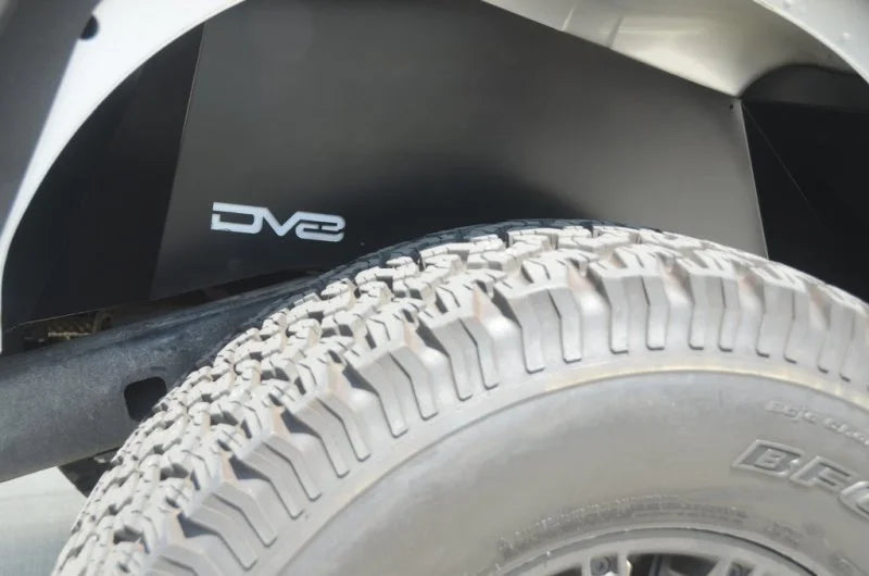 DV8 Offroad 07-18 Jeep Wrangler JK Rear Aluminum Inner Fender - Black - Additional View 5