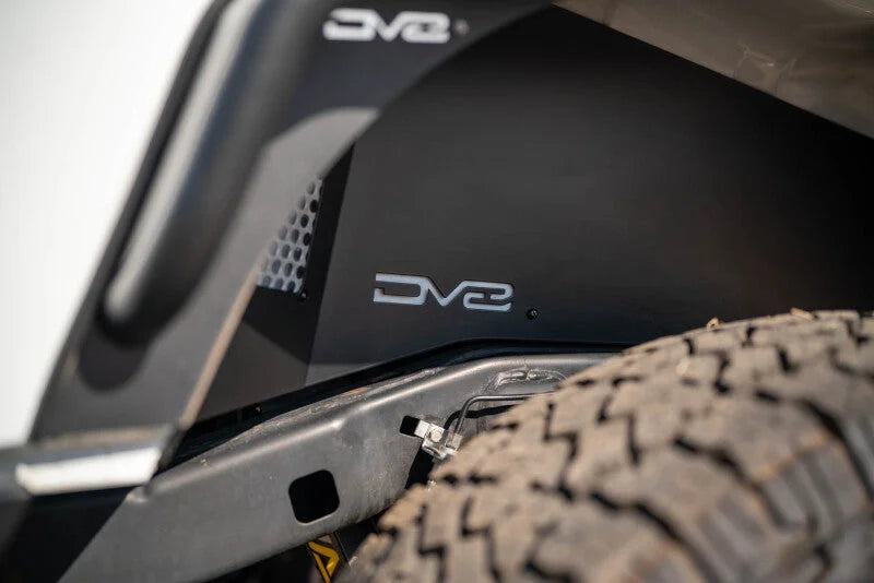 DV8 Offroad 07-18 Jeep Wrangler JK Rear Inner Fender - Satin Black - Additional View 7