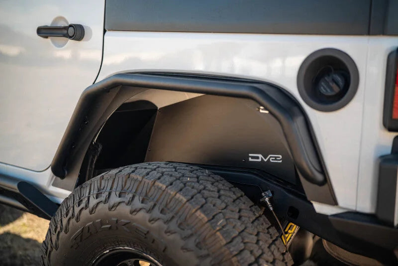 DV8 Offroad 07-18 Jeep Wrangler JK Rear Inner Fender - Satin Black - Additional View 9