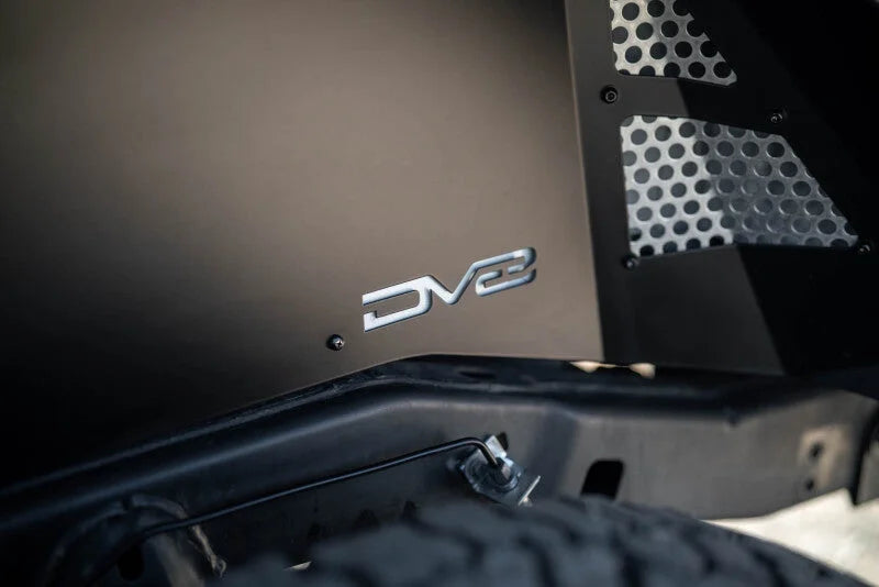 DV8 Offroad 07-18 Jeep Wrangler JK Rear Inner Fender - Satin Black - Additional View 10