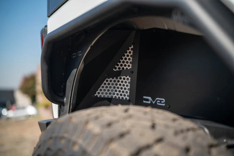 DV8 Offroad 07-18 Jeep Wrangler JK Rear Inner Fender - Satin Black - Additional View 12