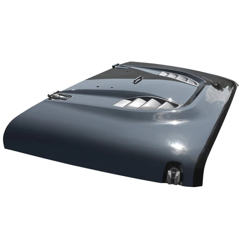DV8 Offroad 07-18 Jeep Wrangler JK Rubicon 10th Anniversary Replica Hood - Side View