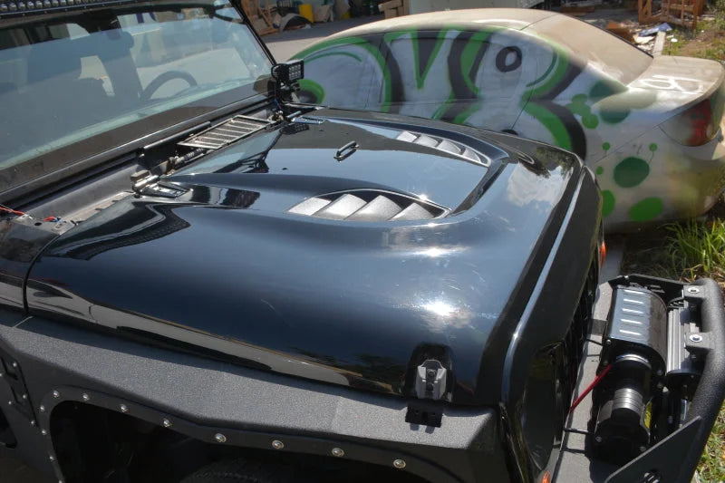 DV8 Offroad 07-18 Jeep Wrangler JK Rubicon 10th Anniversary Replica Hood - Additional View 9