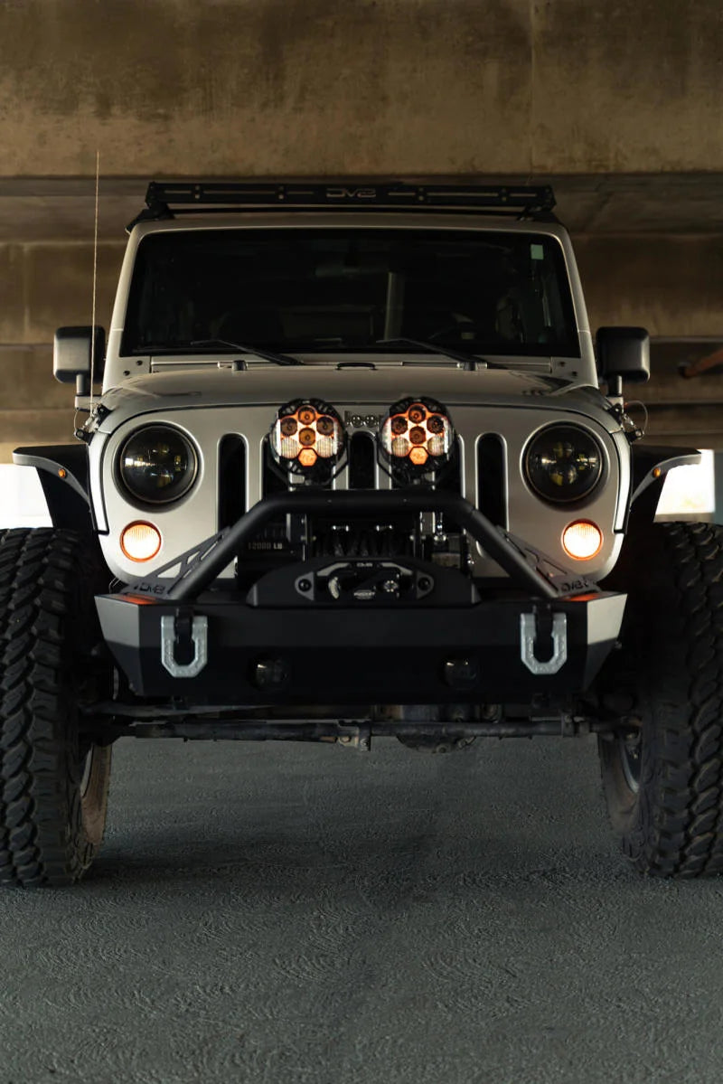 DV8 Offroad 07-18 Jeep Wrangler JK Slim Fender Flares - Side View