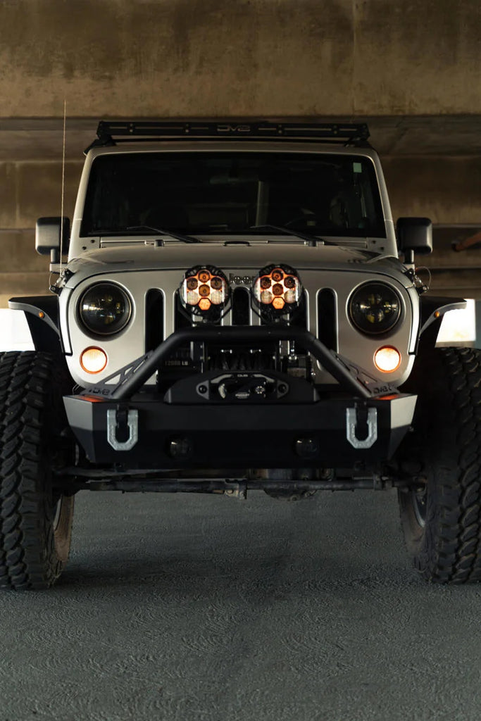 DV8 Offroad 07-18 Jeep Wrangler JK Slim Fender Flares - Side View