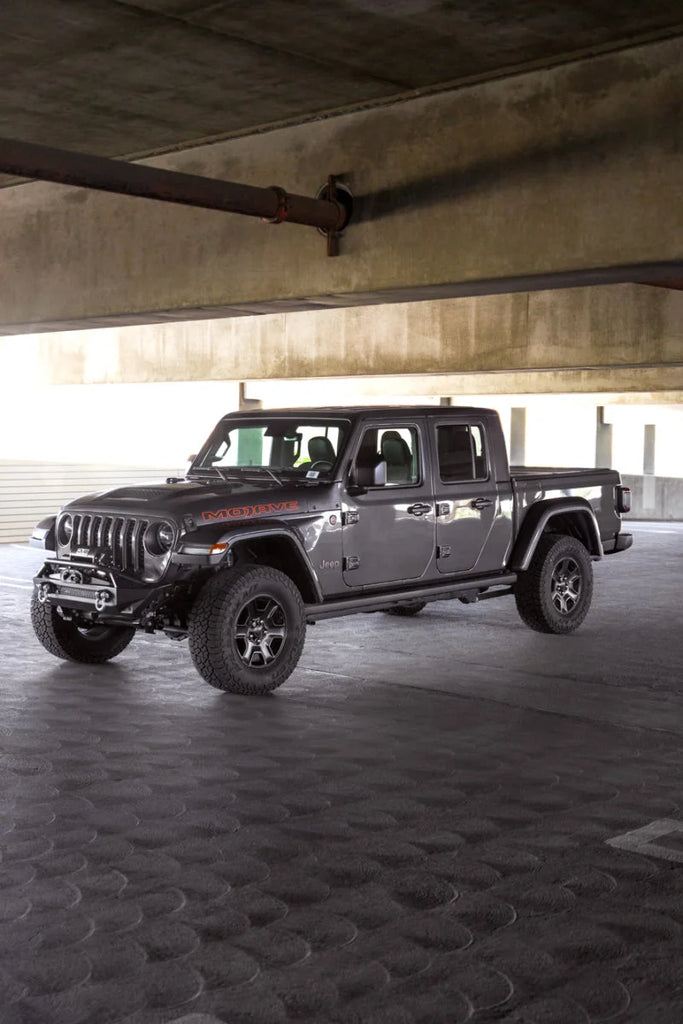 DV8 Offroad 07-23 Jeep Wrangler JK/JL & Gladiator JT FS-1 Series Stubby Front Bumper - Side View