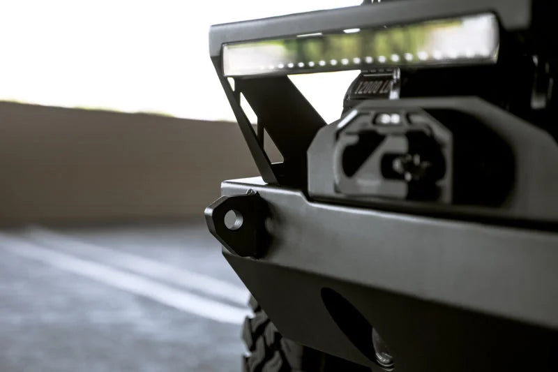 DV8 Offroad 07-23 Jeep Wrangler/Gladiator JT/JK/JL FS-25 Stubby Front Bumper w/Plated Bull Bar - Additional View 9