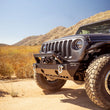Load image into Gallery viewer, DV8 Offroad 07-23 Jeep Wrangler/Gladiator JT/JK/JL FS-25 Stubby Front Bumper w/Plated Bull Bar - Additional View 11