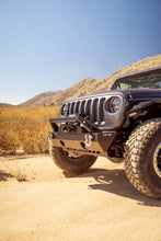 Load image into Gallery viewer, DV8 Offroad 07-23 Jeep Wrangler/Gladiator JT/JK/JL FS-25 Stubby Front Bumper w/Plated Bull Bar - Additional View 11
