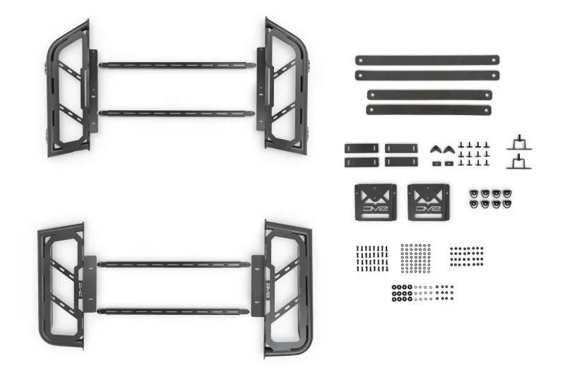 DV8 Offroad 07-23 Toyota Tundra / 09-23 Ford F150 Raptor MTO Series Bed Rack -  2pc Adj. - Additional View 9