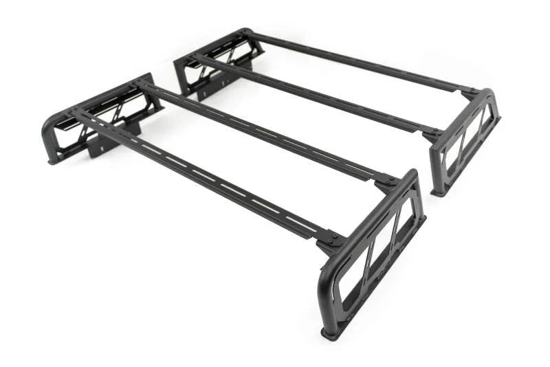 DV8 Offroad 07-23 Toyota Tundra / 09-23 Ford F150 Raptor MTO Series Bed Rack -  2pc Adj. - Additional View 16