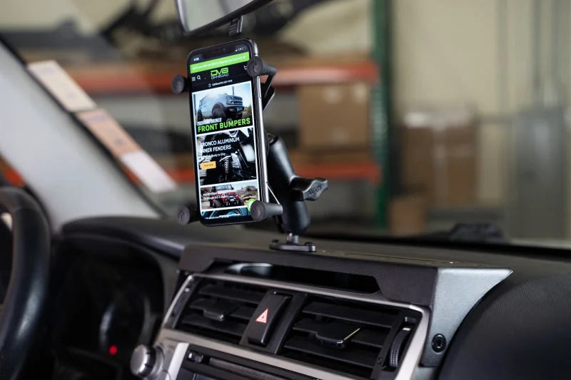 DV8 Offroad 10-23 Toyota 4Runner Digital Device Dash Mount - Side View