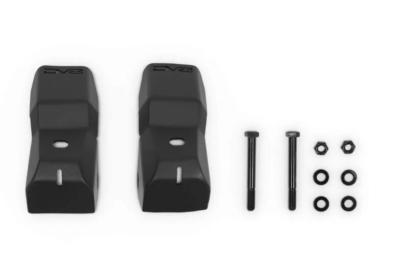DV8 Offroad 10-23 Toyota 4Runner Rear Shock Skid Plates - Main Product View