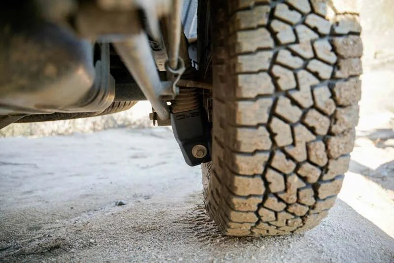 DV8 Offroad 10-23 Toyota 4Runner Rear Shock Skid Plates - Back View