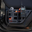 Load image into Gallery viewer, DV8 Offroad 11-18 Jeep Wrangler JK 4 Door Only Rear Door Pocket Molle Panels - Black - Installation View