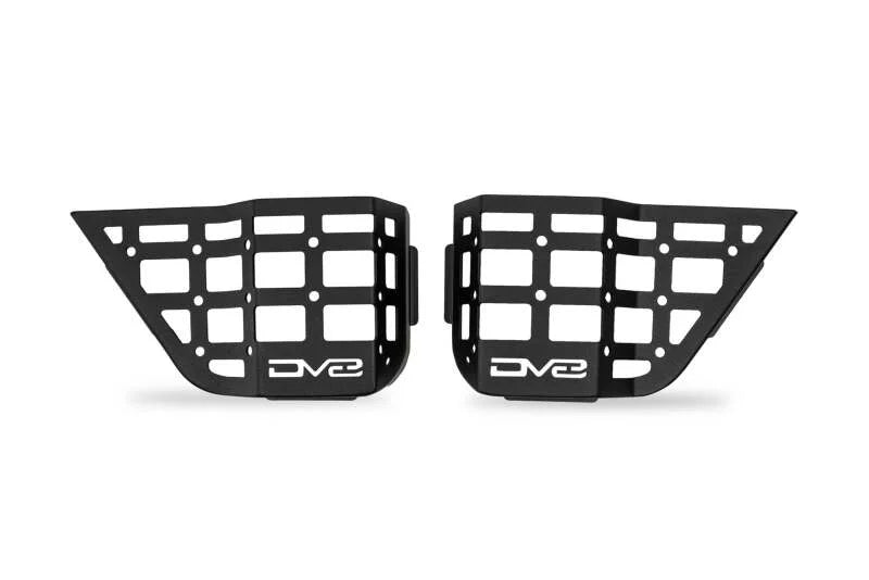 DV8 Offroad 11-18 Jeep Wrangler JK 4 Door Only Rear Door Pocket Molle Panels - Black - Additional View 8
