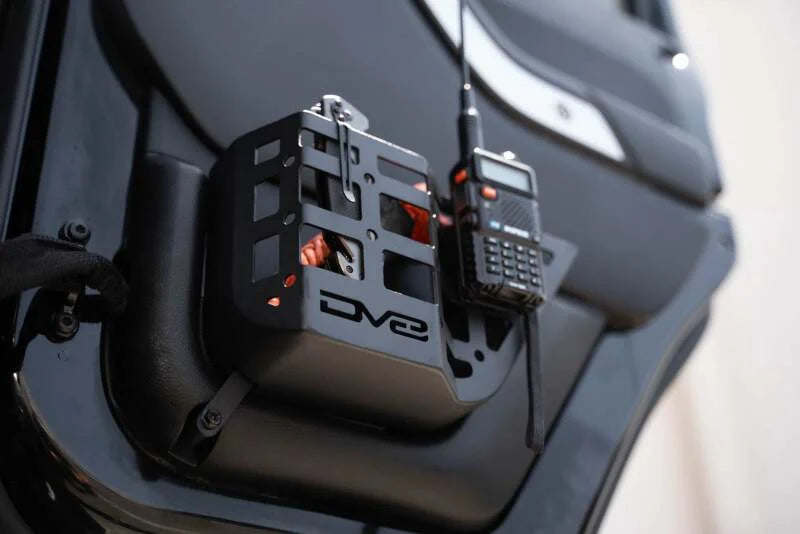 DV8 Offroad 11-18 Jeep Wrangler JK 4 Door Only Rear Door Pocket Molle Panels - Black - Additional View 10