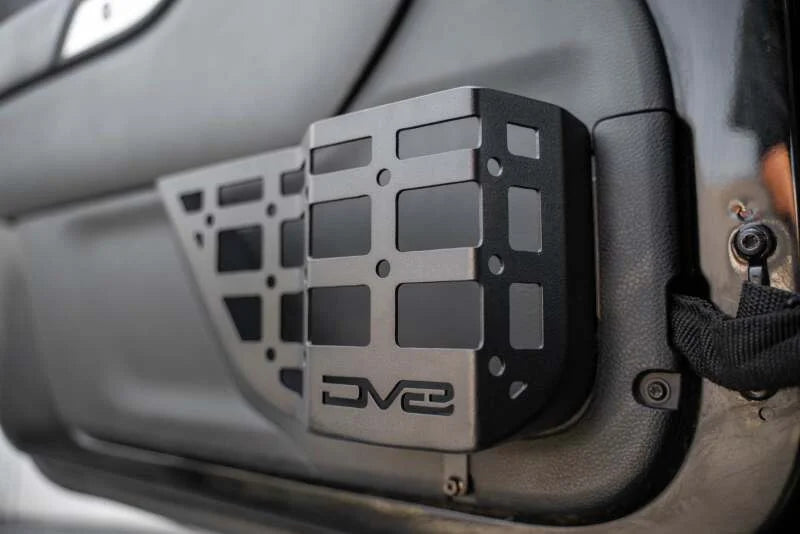 DV8 Offroad 11-18 Jeep Wrangler JK Front Door Pocket Molle Panels - Side View