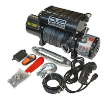 Load image into Gallery viewer, DV8 Offroad 12000 LB Winch w/ Synthetic Line &amp; Wireless Remote - Black - Additional View 5