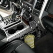 Load image into Gallery viewer, DV8 Offroad 15-20 Ford F150 / 17-21 Ford F250/F350 Center Console Molle Panels &amp; Device Mount - Installation View