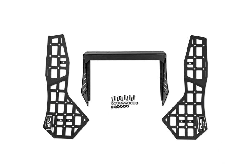 DV8 Offroad 16-23 Toyota Tacoma Center Console Molle Panels & Device Mount - Installation View