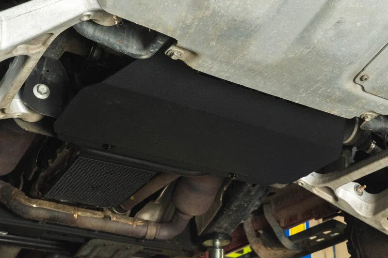 DV8 Offroad 17-20 Ford F-150 Raptor Front Diff Skid Plate - Side View