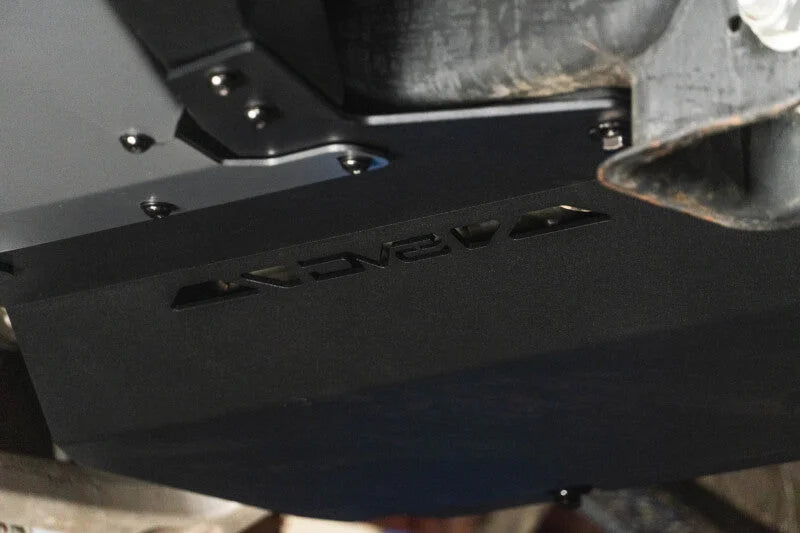 DV8 Offroad 17-20 Ford F-150 Raptor Front Diff Skid Plate - Installation View