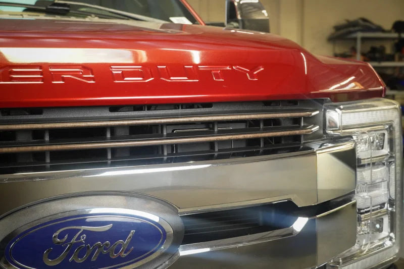 DV8 Offroad 17-26 Ford F-250/F-350 Super Duty ACC Relocation Bracket - Installation View