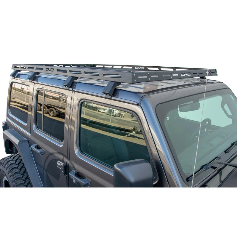 DV8 Offroad 18-21 Jeep Wrangler JL 4-Door Roof Rack - Installation View