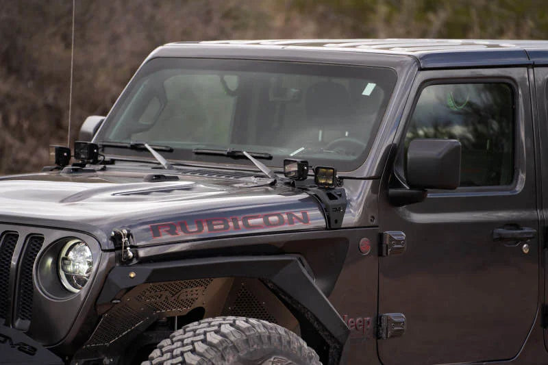 DV8 Offroad 18-22 Jeep Gladiator JT Cowl Light Bar Bracket - Additional View 9