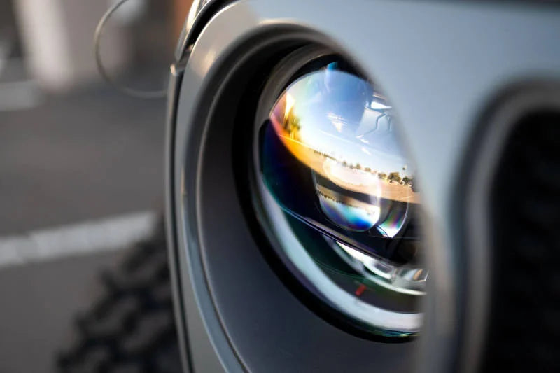 DV8 Offroad 18-22 Jeep Gladiator Wrangler LED Projector Headlights - Installation View