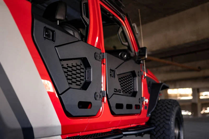 DV8 Offroad 18-22 Jeep Wrangler JL/JT Spec Series Half Doors - Rear Set - Additional View 9