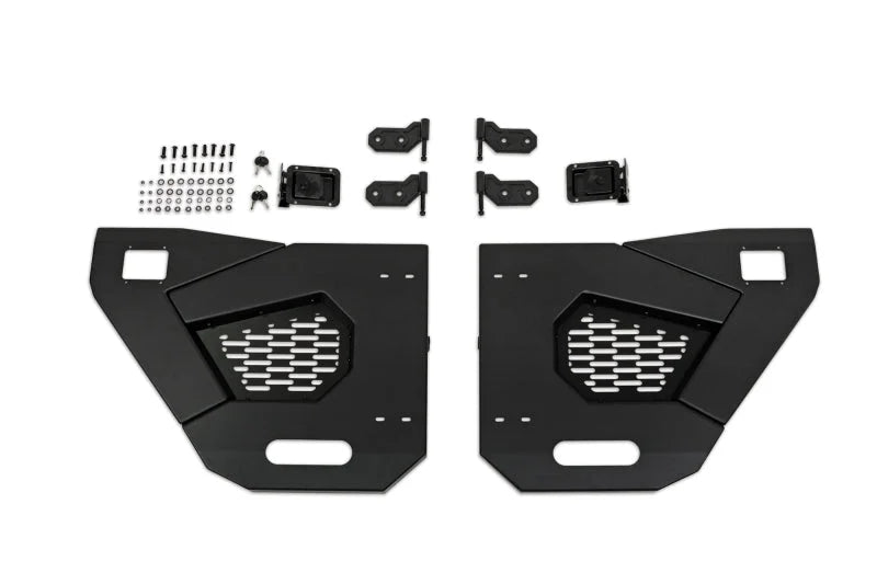DV8 Offroad 18-22 Jeep Wrangler JL/JT Spec Series Half Doors - Rear Set - Additional View 11