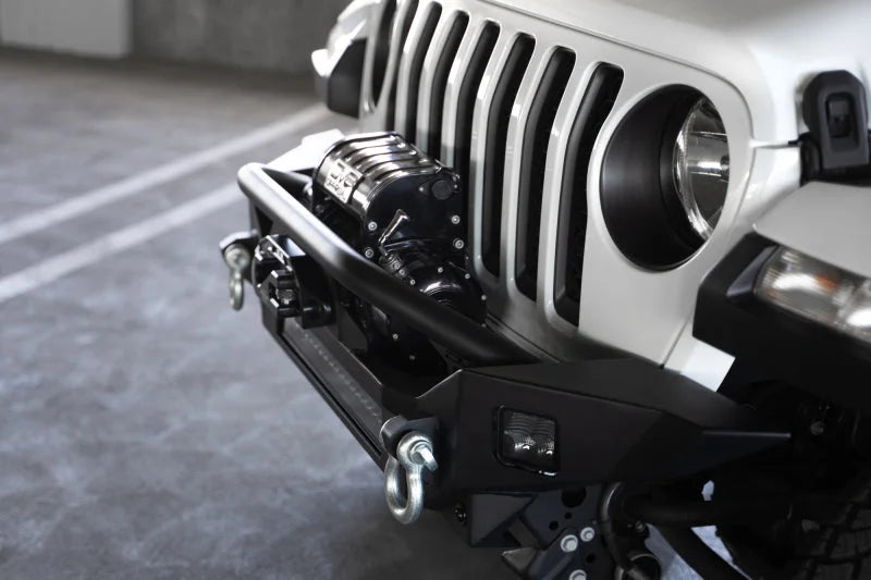 DV8 Offroad 18-23 Jeep Wrangler JL / 20-23 Jeep Gladiator JT FS-7 Mid-Width Winch Front Bumper - Additional View 8