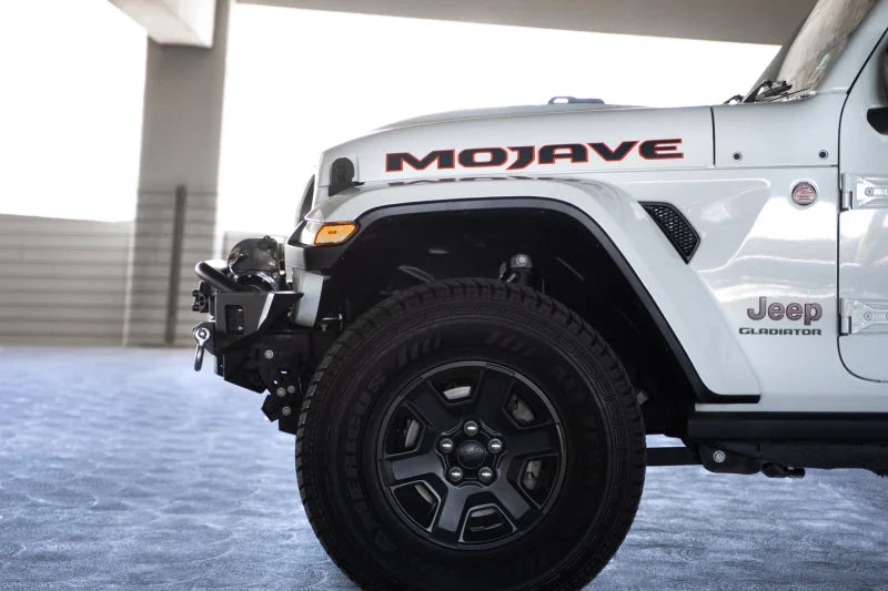DV8 Offroad 18-23 Jeep Wrangler JL / 20-23 Jeep Gladiator JT FS-7 Mid-Width Winch Front Bumper - Additional View 11