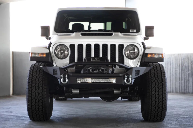DV8 Offroad 18-23 Jeep Wrangler JL / 20-23 Jeep Gladiator JT FS-7 Mid-Width Winch Front Bumper - Additional View 16