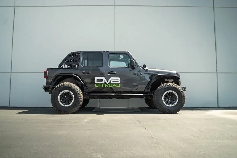 DV8 Offroad 18-23 Jeep Wrangler JL 4 Door Body/Pinch Weld Mounted Step - Main Product View