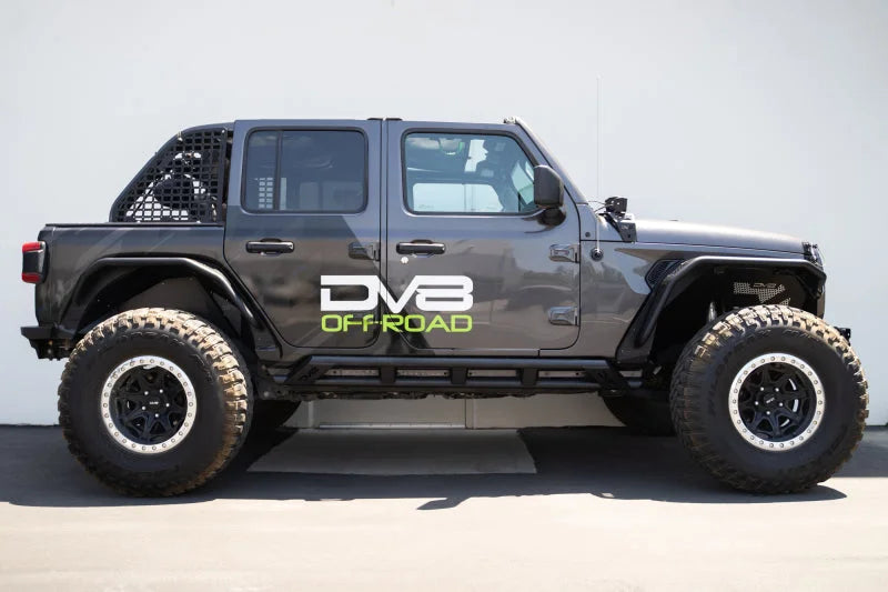 DV8 Offroad 18-23 Jeep Wrangler JL 4 Door FS-15 Series Rock Sliders - Main Product View
