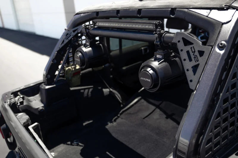 DV8 Offroad 18-23 Jeep Wrangler JL 4-Door Speaker/Light Bar Mount - Additional View 7