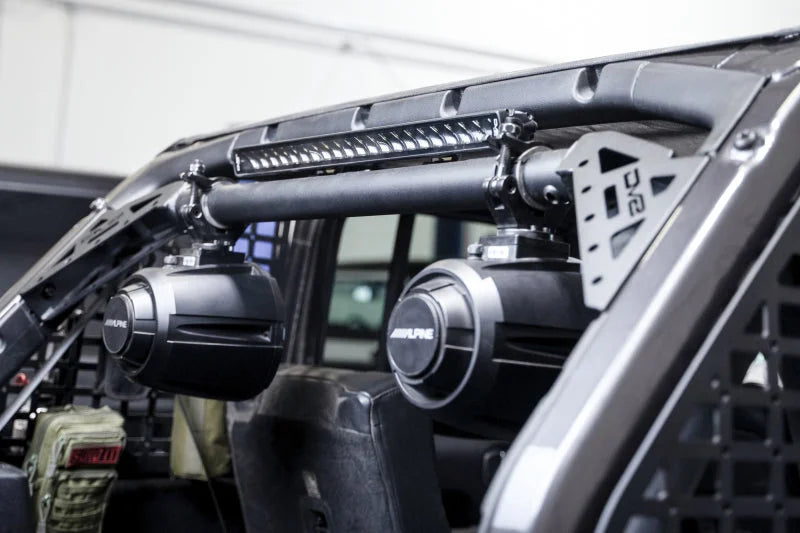 DV8 Offroad 18-23 Jeep Wrangler JL 4-Door Speaker/Light Bar Mount - Additional View 8