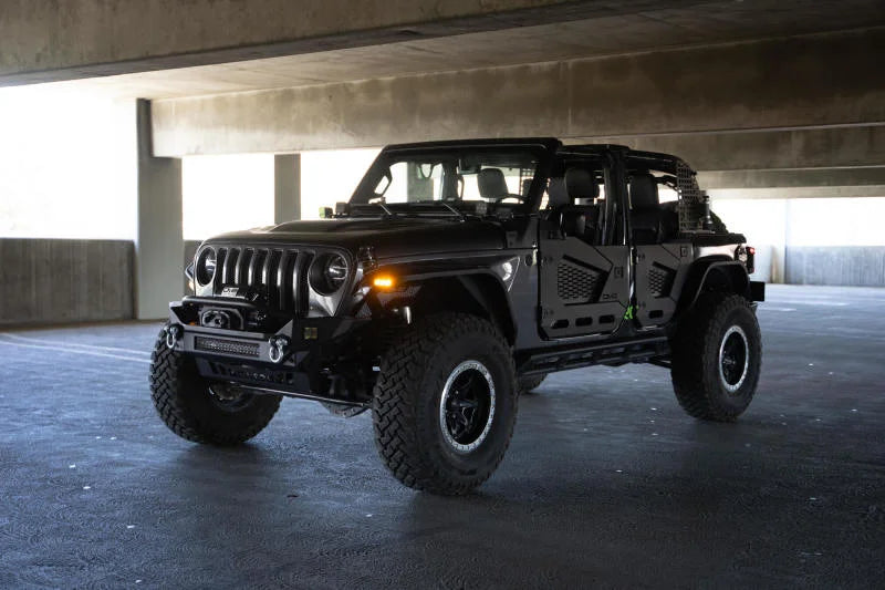 DV8 Offroad 18-23 Jeep Wrangler JL Slim Fender Flares - Installation View