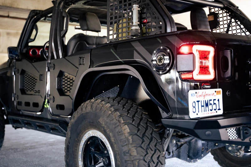 DV8 Offroad 18-23 Jeep Wrangler JL Slim Fender Flares - Additional View 11