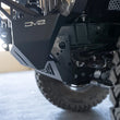 Load image into Gallery viewer, DV8 Offroad 18-23 Jeep Wrangler JL/JT Front Bumper Sway-Bar Disconnect Motor Skid Plate - Installation View