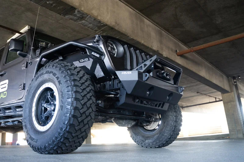 DV8 Offroad 18-23 Jeep Wrangler JL/JT Front Bumper Sway-Bar Disconnect Motor Skid Plate - Additional View 5