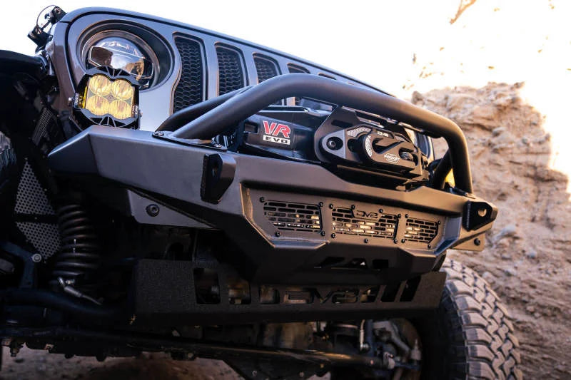DV8 Offroad 18-23 Wrangler JL/Gladiator JT Spec Series Front Bumper - Back View