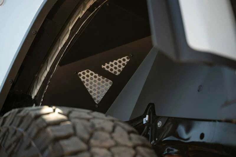 DV8 Offroad 18-24 Jeep Wrangler JL Rear Inner Fenders - Side View