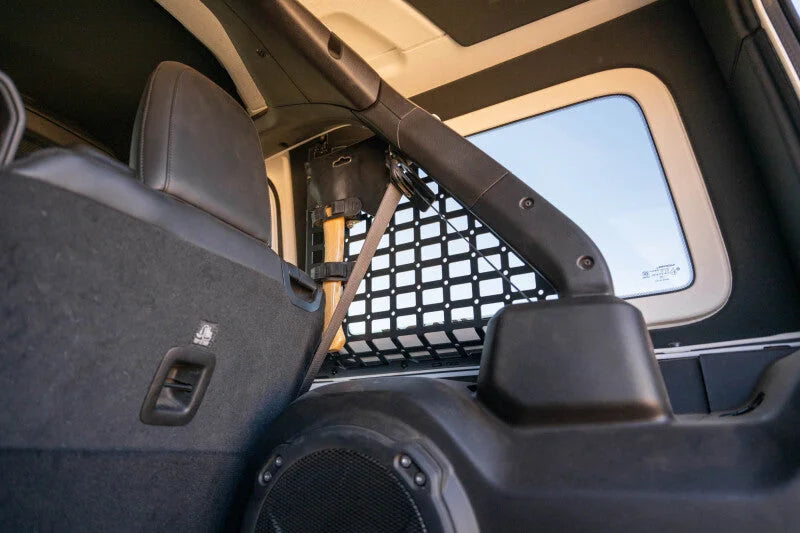 DV8 Offroad 18-25 Jeep Wrangler (JL) 4-Door Rear Window Pocketed Molle Panels - Additional View 6